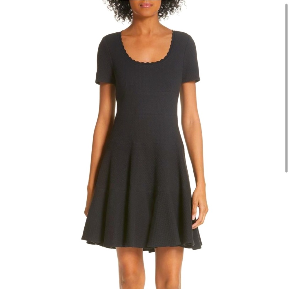 Rebecca Taylor Textured Fit & Flare Dress